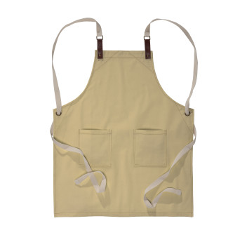 Grembiule da cucina  in cotone 280 g/m2 con 2 tasche frontali, cinghie in PU regolabili.