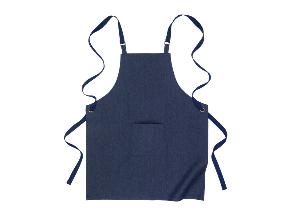 Grembiule da cucina lungo in denim di cotone riciclato da 220 g/m2 Gheddi