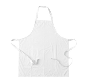 Grembiule da cucina lungo in poliestere e cotone. Chiusura sul collo in velcro Gheddi