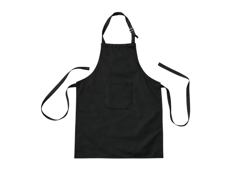 Grembiule da cucina lungo regolabile in cotone e poliestere. Tasca frontale Gheddi