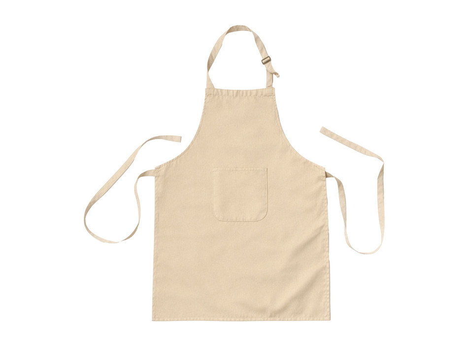 Grembiule da cucina lungo regolabile in cotone e poliestere. Tasca frontale Gheddi