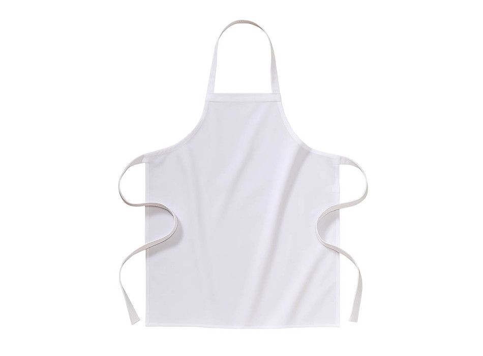Grembiule lungo bianco in 100 % cotone (180 g/m2) 70x85 cm