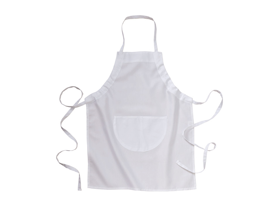 Grembiule lungo in 30 % cotone/70 % poliestere (160g/m2), 65x80 cm con tasca frontale Gheddi