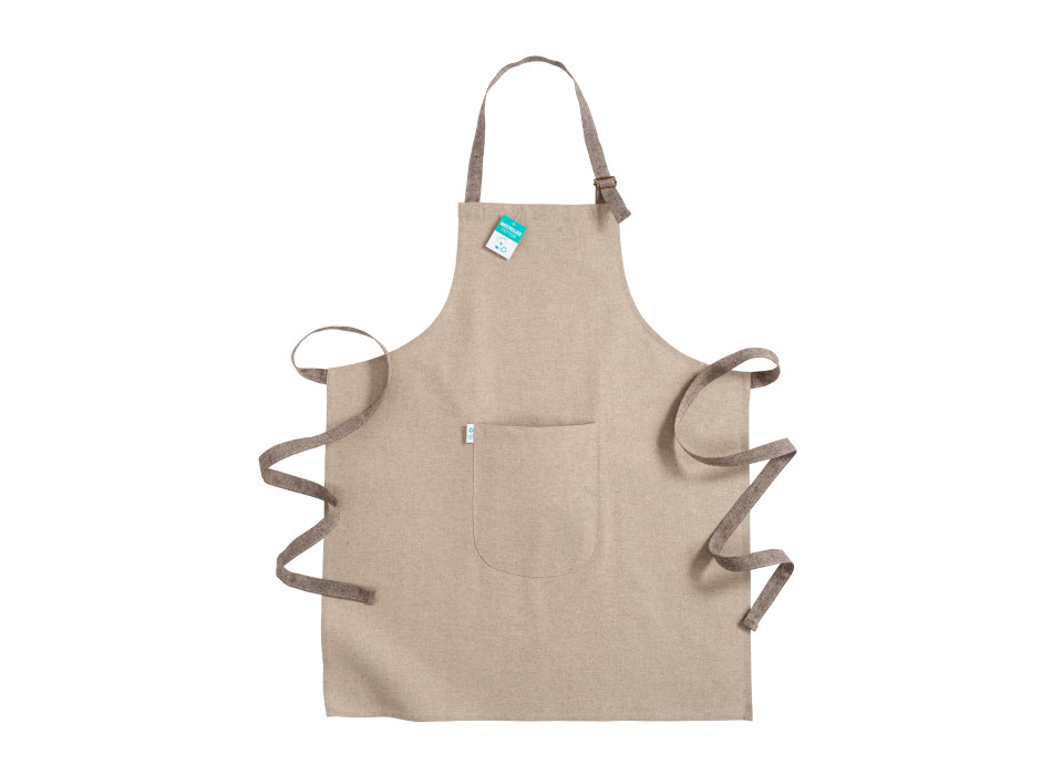 Grembiule lungo in cotone riciclato 190 g/m2.