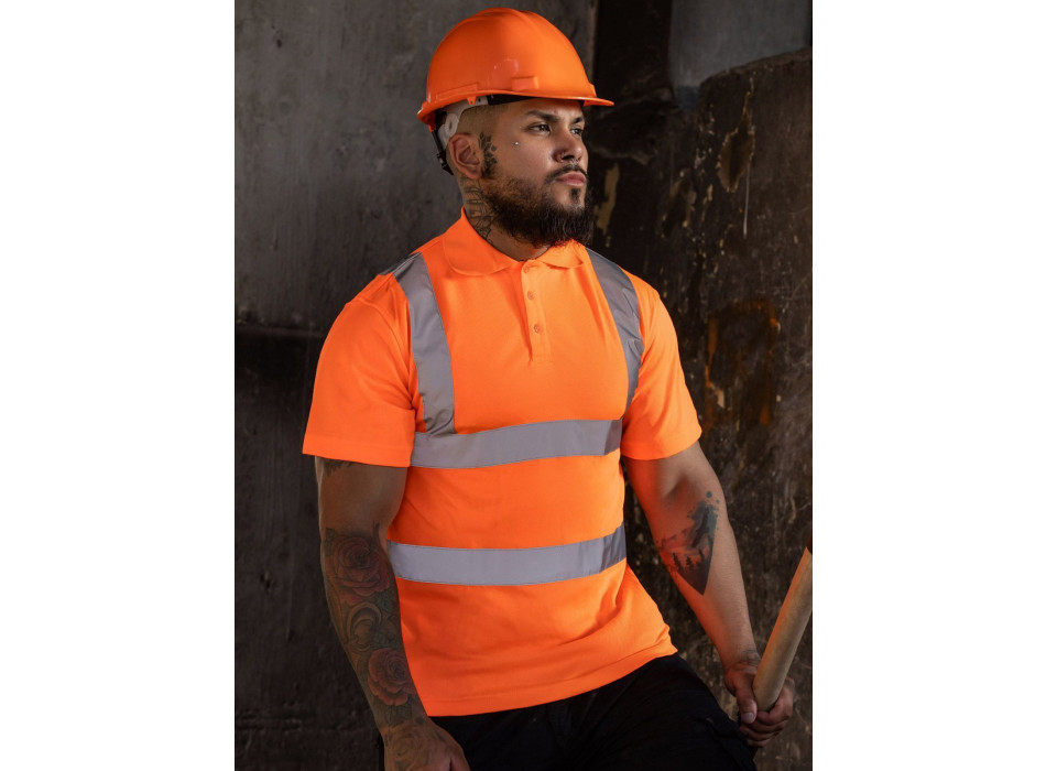 Hi-Viz Poly-Cotton Polo Gheddi