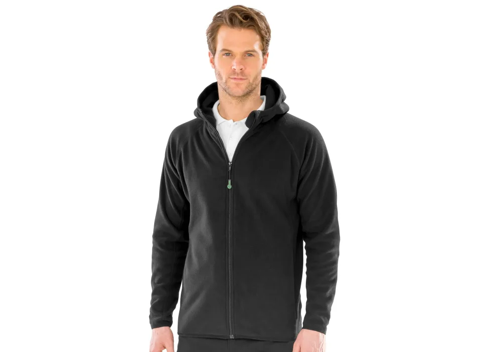 Hooded Recycled Microfleece Jacket Gheddi