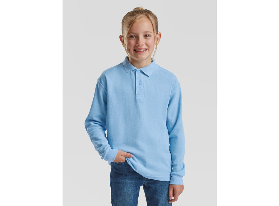 Kids 65/35 Long Sleeve Polo