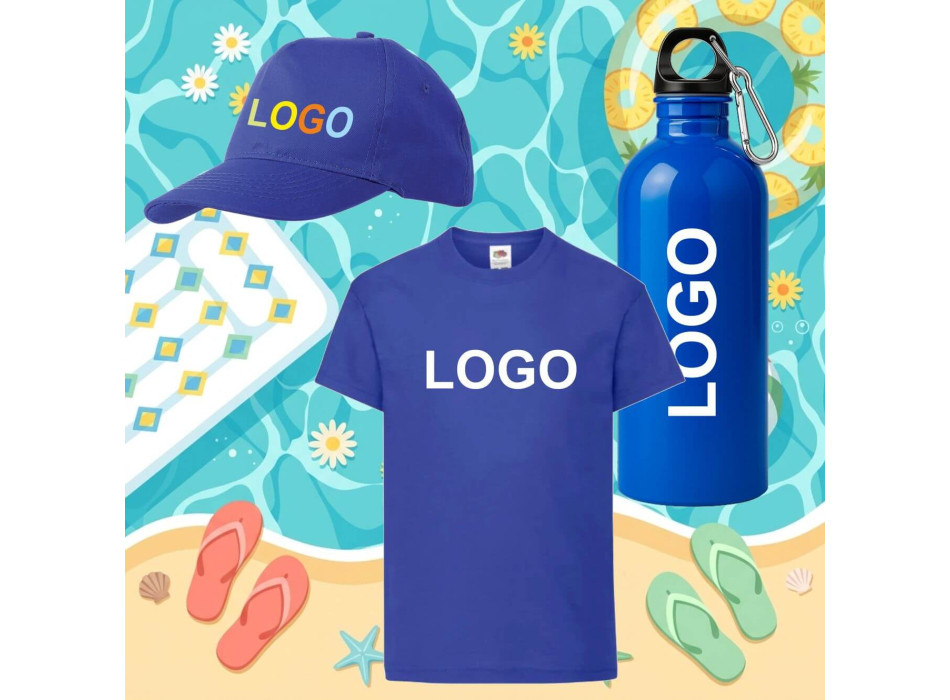 KIT Maglietta, Cappello, Borraccia stampati Gheddi