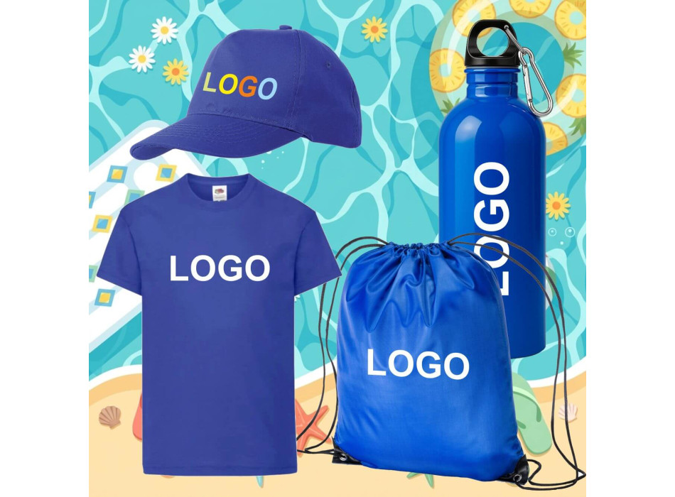 KIT Maglietta, Cappello, Zainetto e Borraccia stampati Gheddi