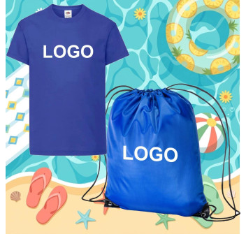 KIT Maglietta e Zainetto Con spallacci stampati Gheddi