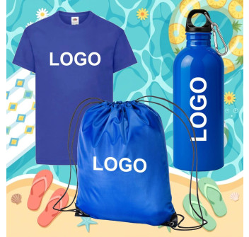 KIT Maglietta,Zainetto e Borraccia stampati Gheddi