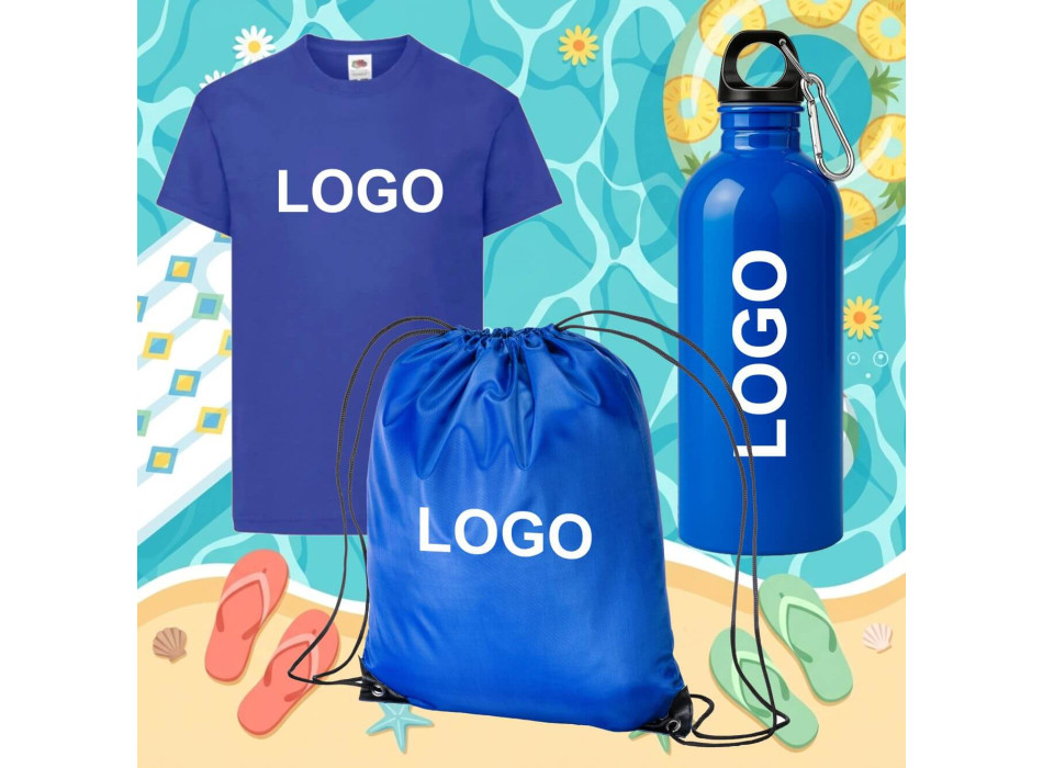 KIT Maglietta,Zainetto e Borraccia stampati Gheddi