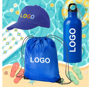 KIT Zainetto, Cappello e Borraccia stampati Gheddi