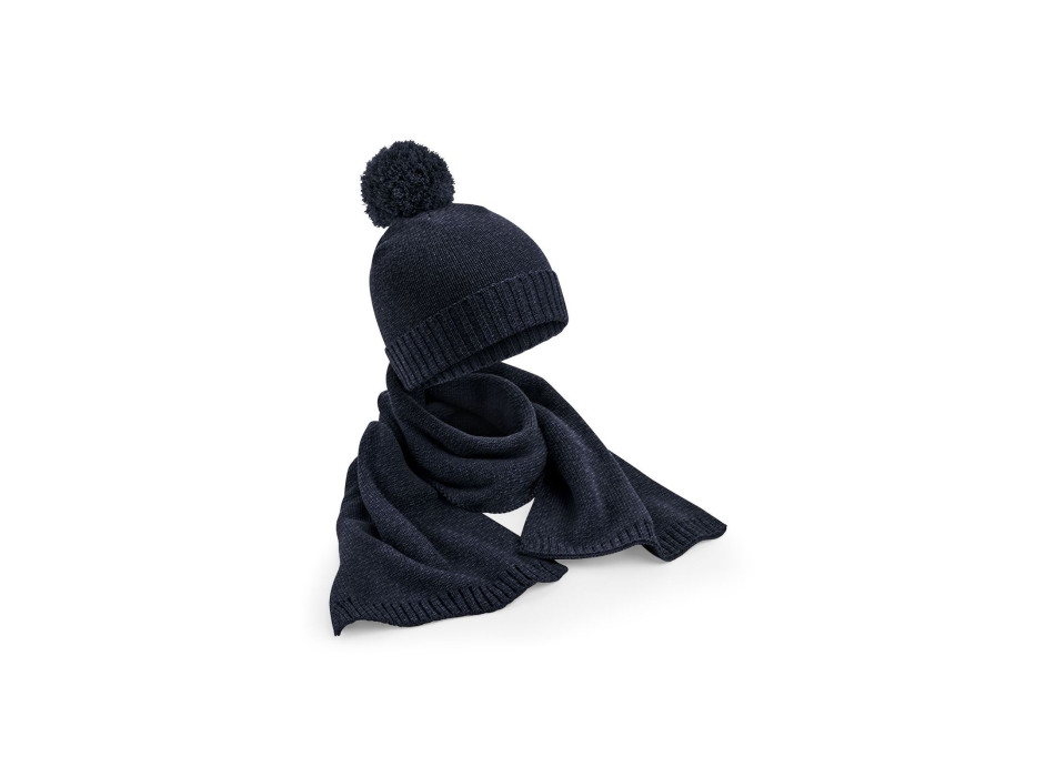 Knitted Scarf and Beanie Gift Set