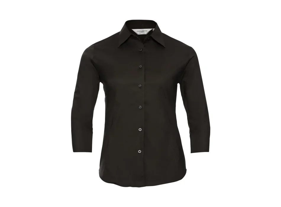 Ladies' 3/4 Sleeve Easy Care Fitted Shirt Gheddi