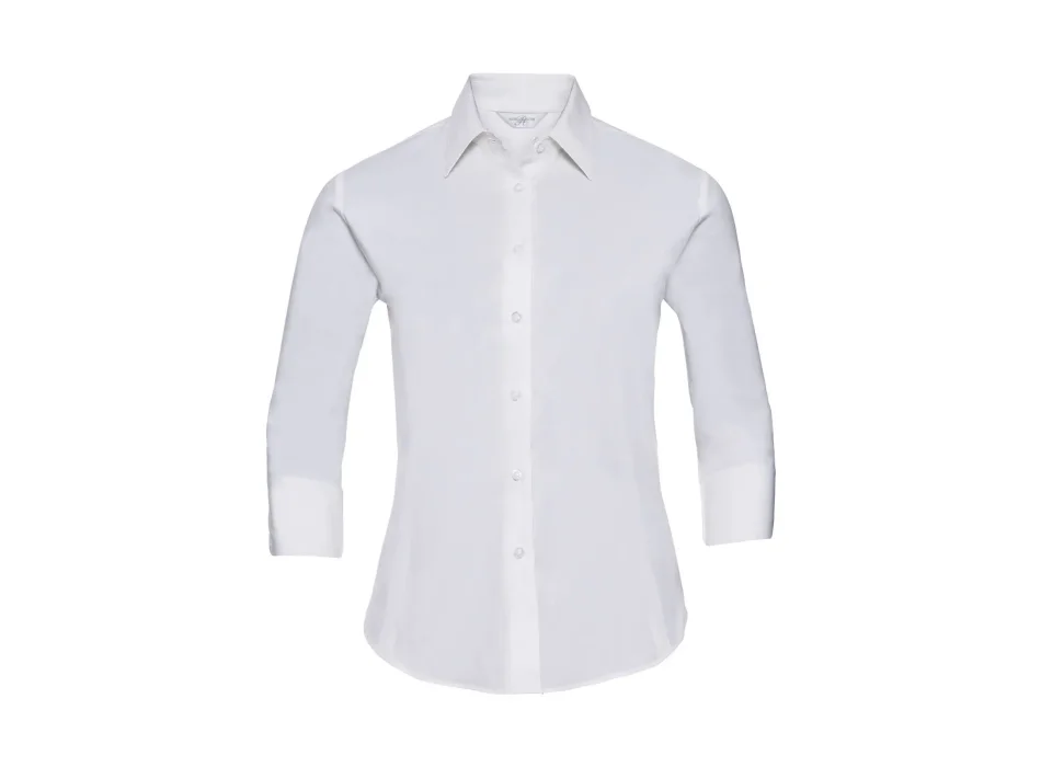 Ladies' 3/4 Sleeve Easy Care Fitted Shirt Gheddi