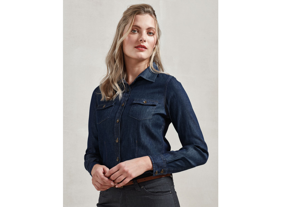 Ladies' Jeans Stitch Denim Shirt