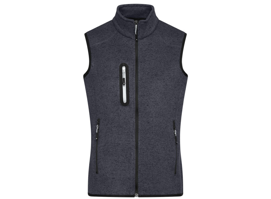 Ladies Knitted Fleece Vest Gheddi