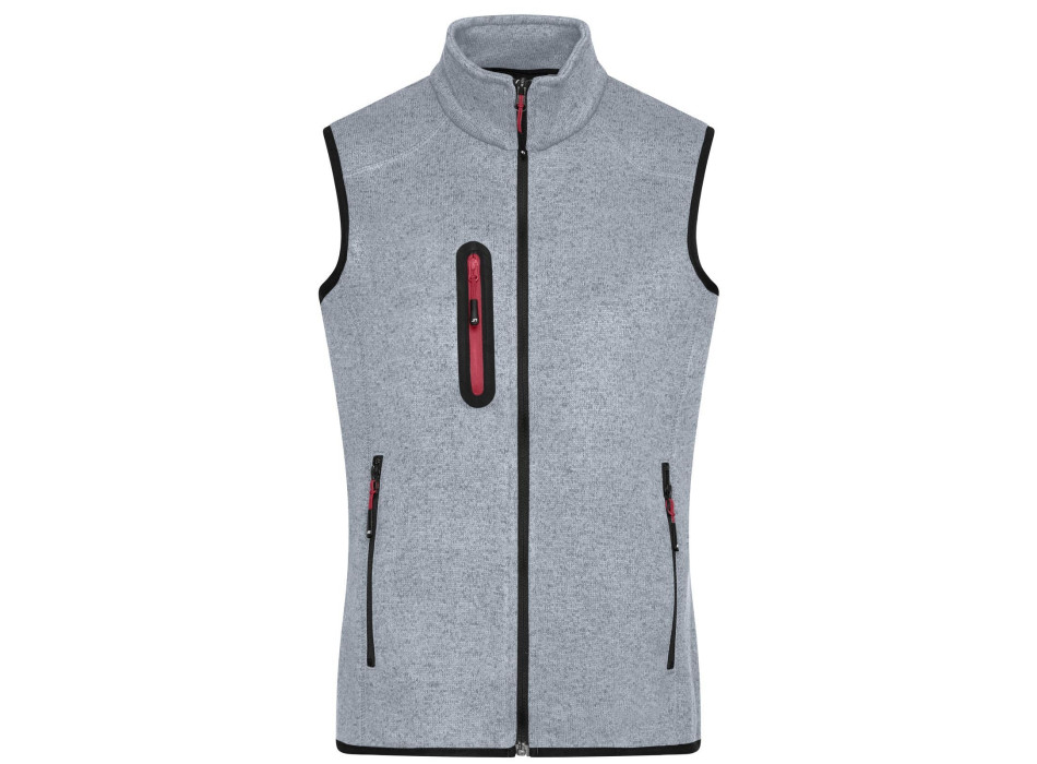 Ladies Knitted Fleece Vest Gheddi