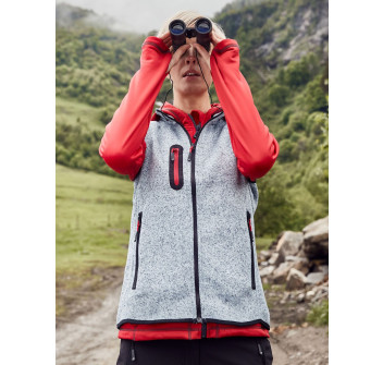 Ladies Knitted Fleece Vest