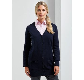 Ladies’ Log Length Knitted Cardigan