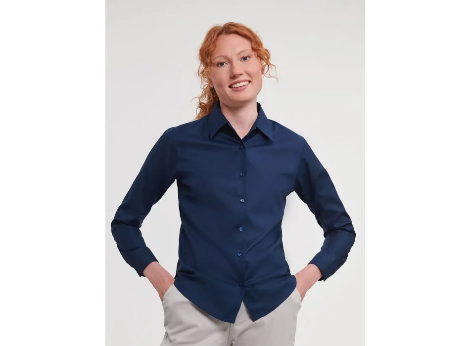 Ladies' Long Sleeve Easy Care Oxford Shirt Gheddi