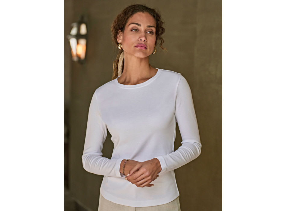 Ladies Long Sleeve Interlock Tee Gheddi