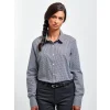 Ladies' Long Sleeve Microcheck Gingham Shirt Gheddi