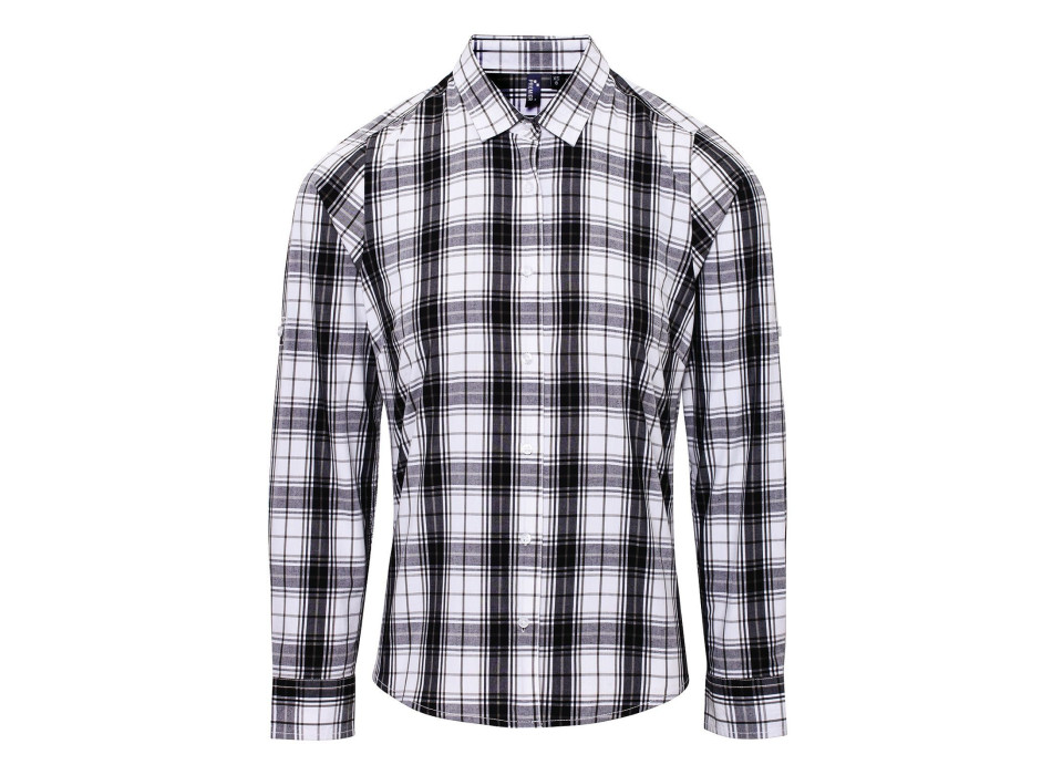 Ladies' LSL 'Ginmill' Check Cotton Bar Shirt