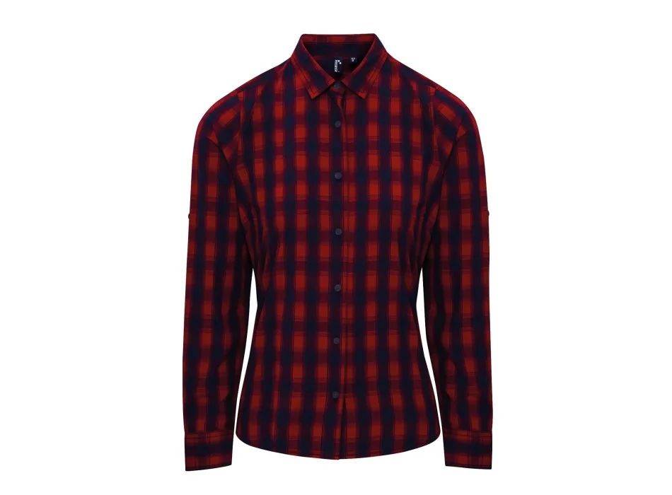Ladies' LSL 'Mulligan' Check Cotton Bar Shirt     t Gheddi