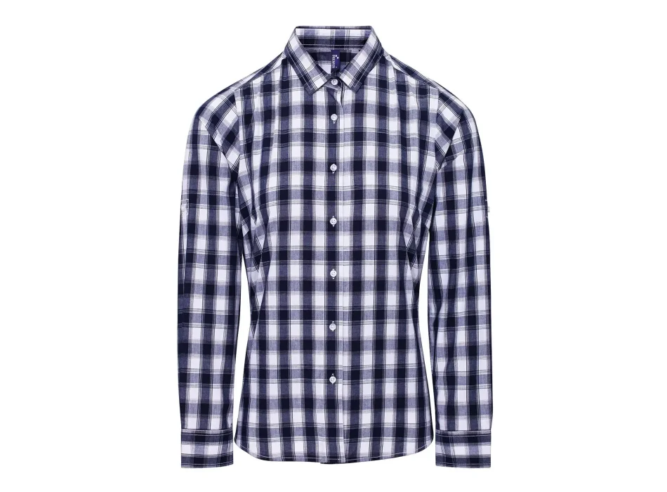 Ladies' LSL 'Mulligan' Check Cotton Bar Shirt     t Gheddi