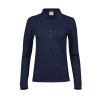 Ladies Luxury Stretch Long Sleeve Polo Gheddi