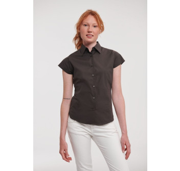 Ladies' Short Sleeve Easy Care Fitted Shirt Gheddi
