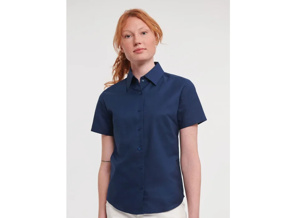 Ladies' Short Sleeve Easy Care Oxford Shirt Gheddi