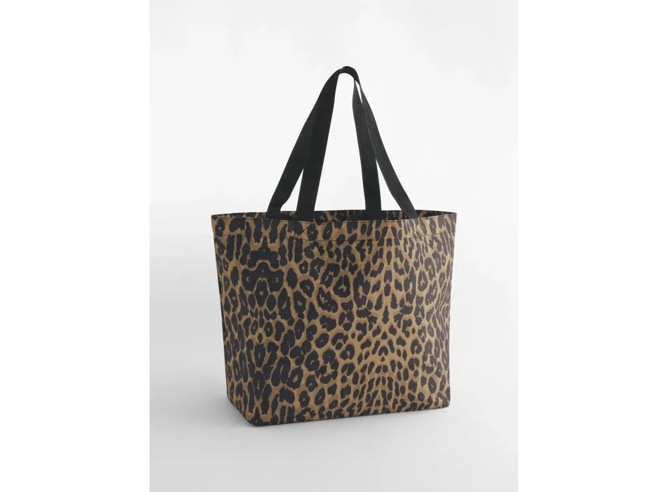 Leopard Print Carryall Tote Bag Gheddi