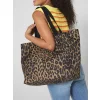 Leopard Print Carryall Tote Bag Gheddi