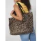 Borsa in Poliestere Riciclato Leopardata