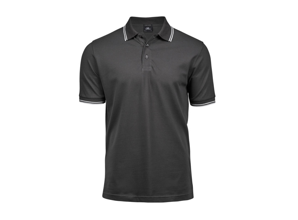Luxury Stripe Stretch Polo Gheddi