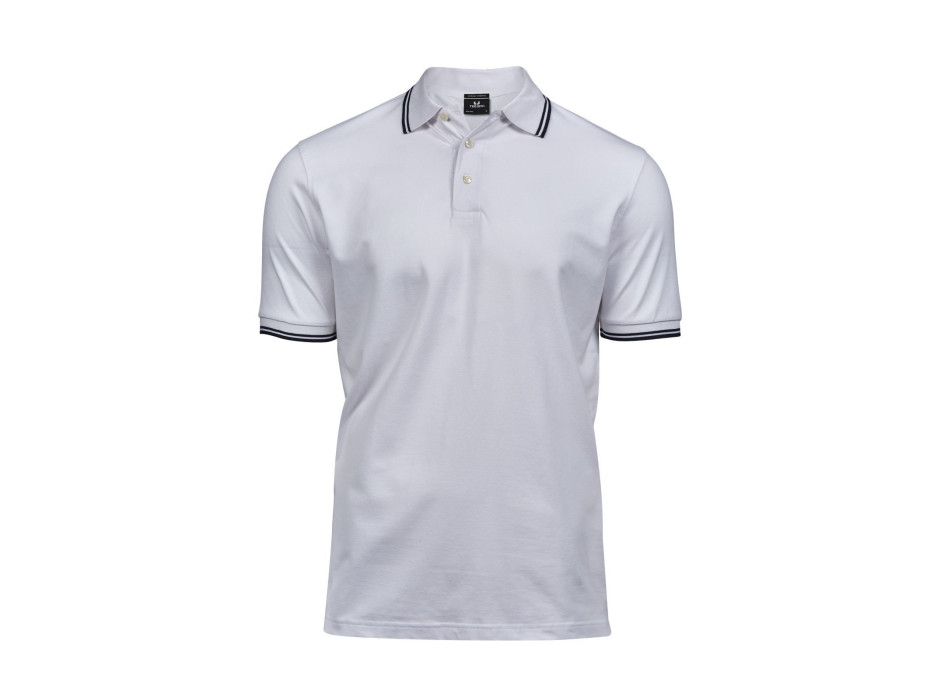Luxury Stripe Stretch Polo Gheddi