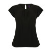 Ladies' Pleat Front S/S Blouse