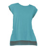 Women's Flowy Muscle Tee with Rolled Cuff
