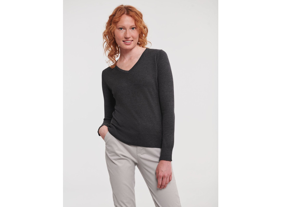 Maglione donna scollo a V Gheddi