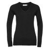 Ladies' V-Neck Knitted Pullover