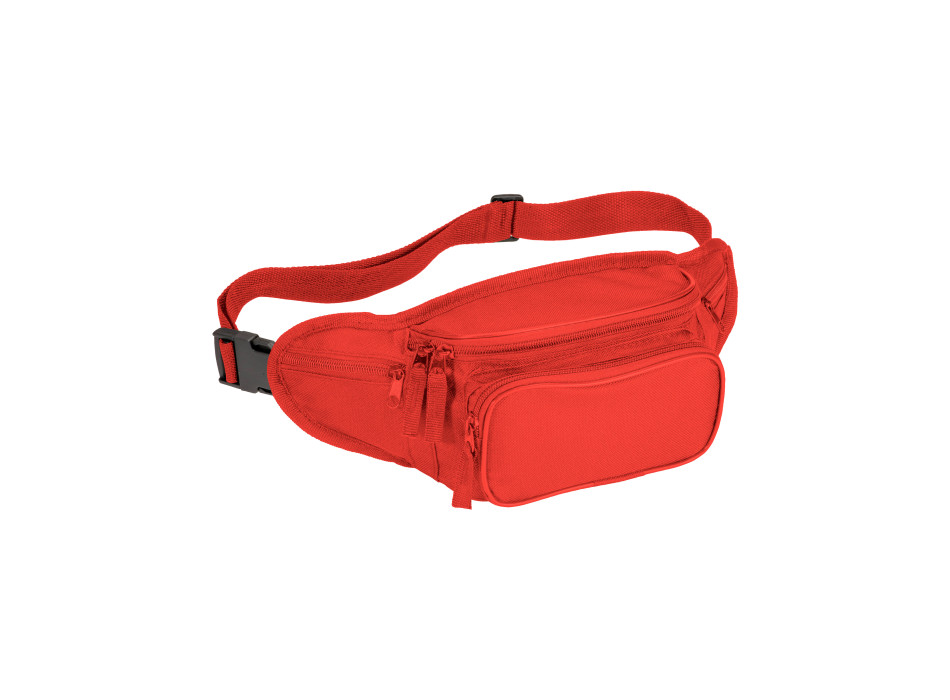 Marsupio in poliestere 600D con 5 tasche e cintura regolabile con chiusura a clip
