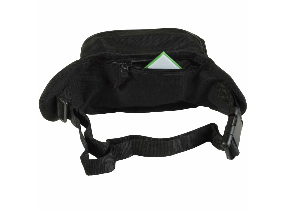 Marsupio in poliestere 600D con 5 tasche e cintura regolabile con chiusura a clip Gheddi