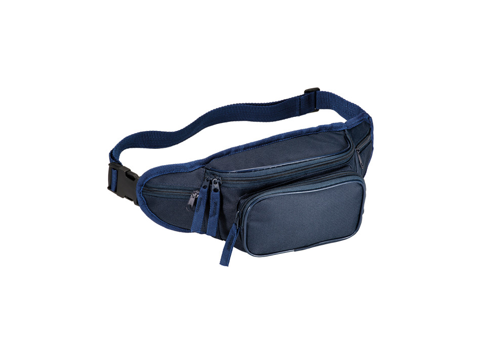 Marsupio in poliestere 600D con 5 tasche e cintura regolabile con chiusura a clip Gheddi