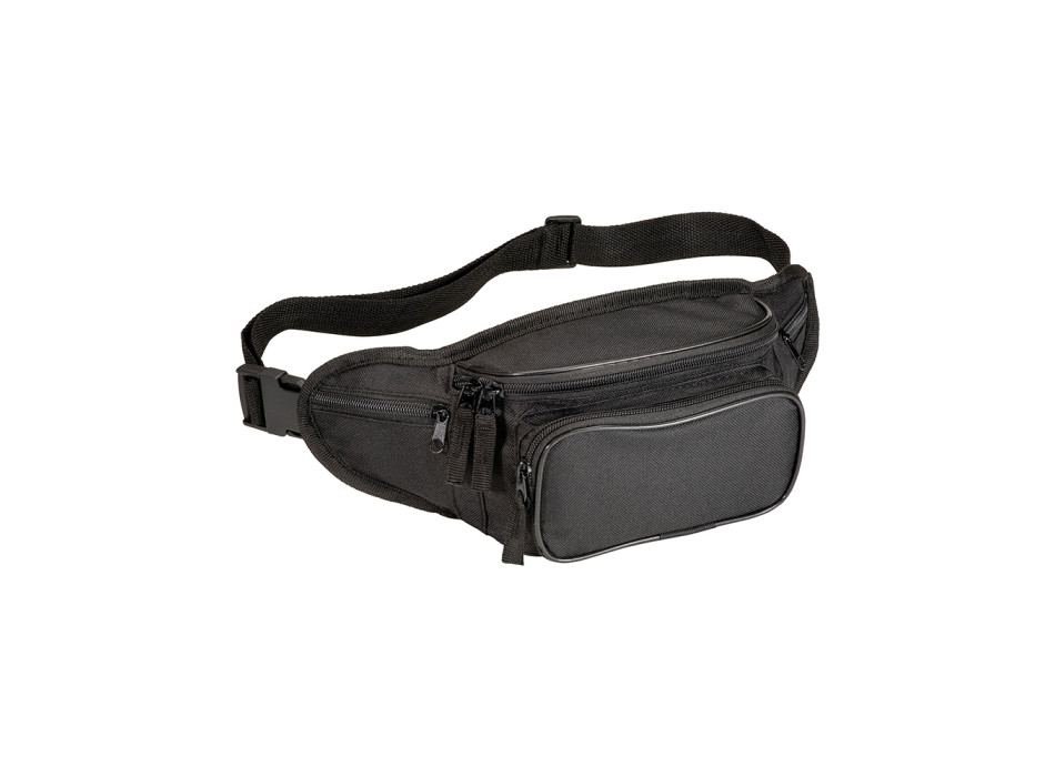 Marsupio in poliestere 600D con 5 tasche e cintura regolabile con chiusura a clip Gheddi