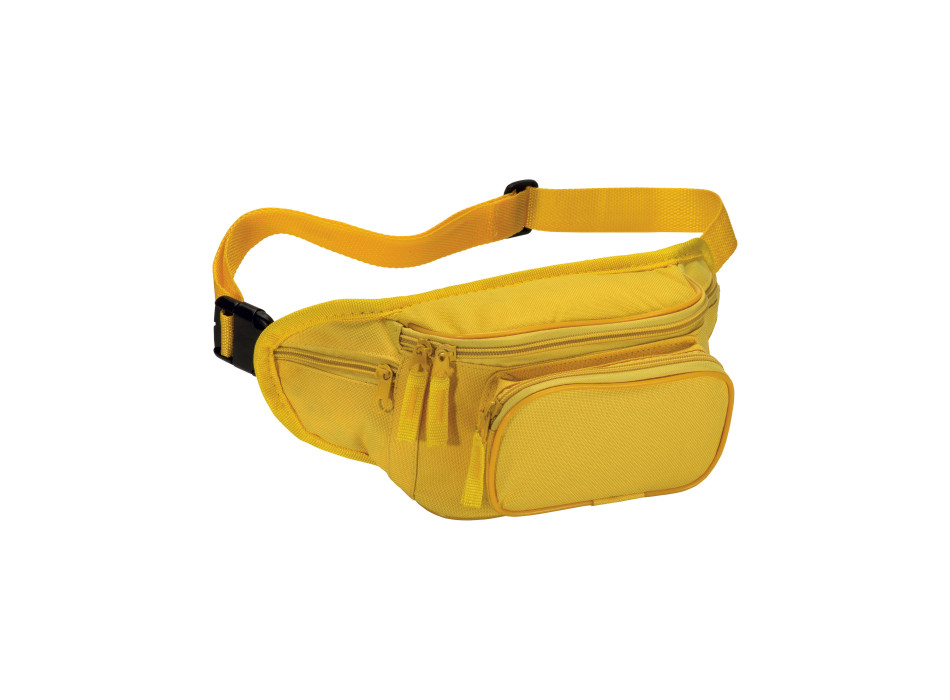 Marsupio in poliestere 600D con 5 tasche e cintura regolabile con chiusura a clip