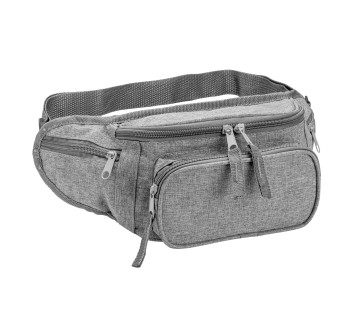 Marsupio in poliestere 600D con 5 tasche e cintura regolabile con chiusura a clip