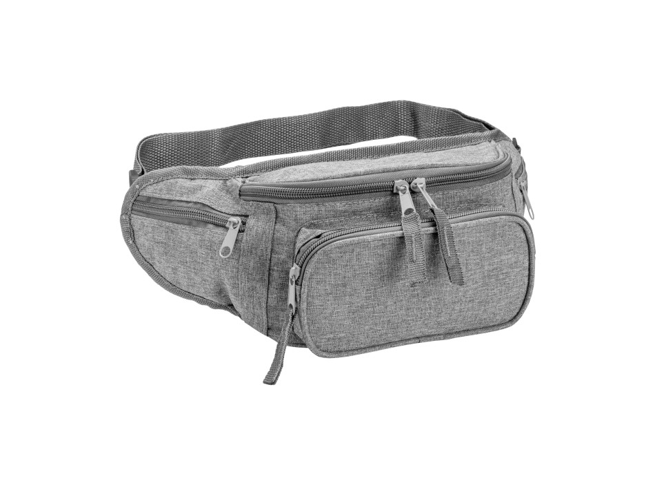 Marsupio in poliestere 600D con 5 tasche e cintura regolabile con chiusura a clip